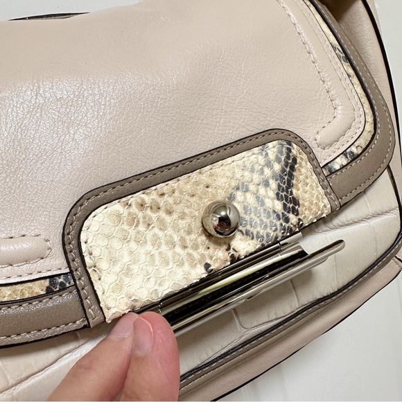 Coach Kristin Spectator Hobo Multi Color Multi Leather Texture Shoulder Bag NWT - Picture 11 of 15